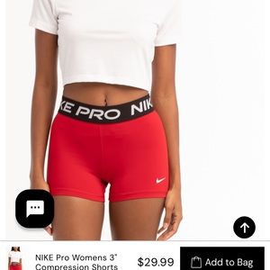 NWT Nike Pro 3” Biker Shorts